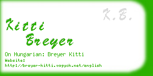 kitti breyer business card